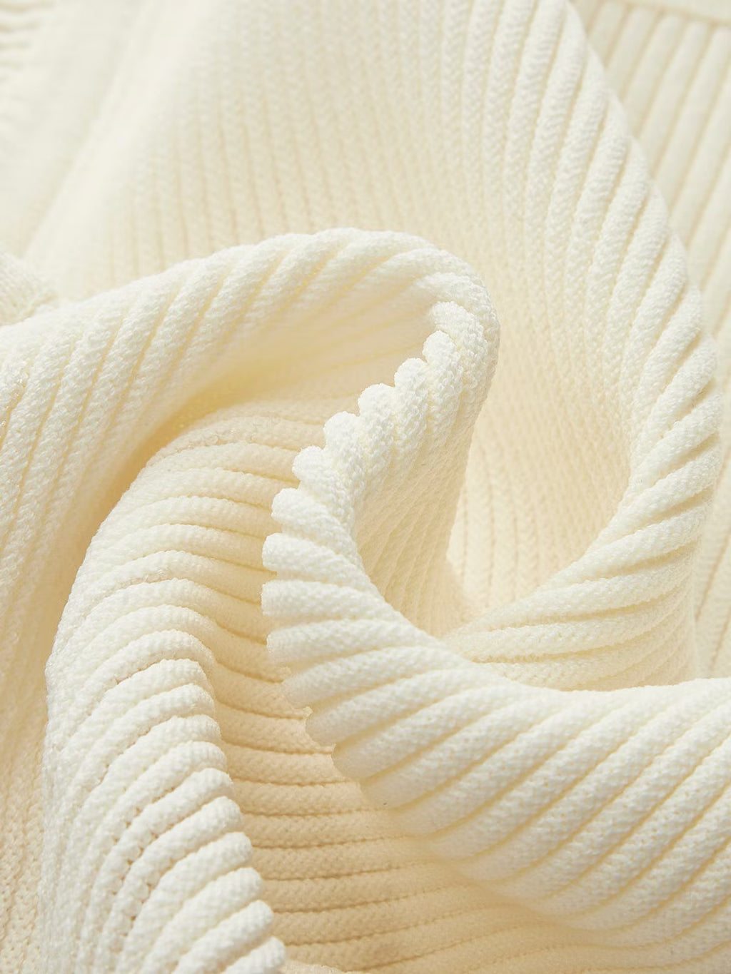 Ribbed Knit Ruffle Top